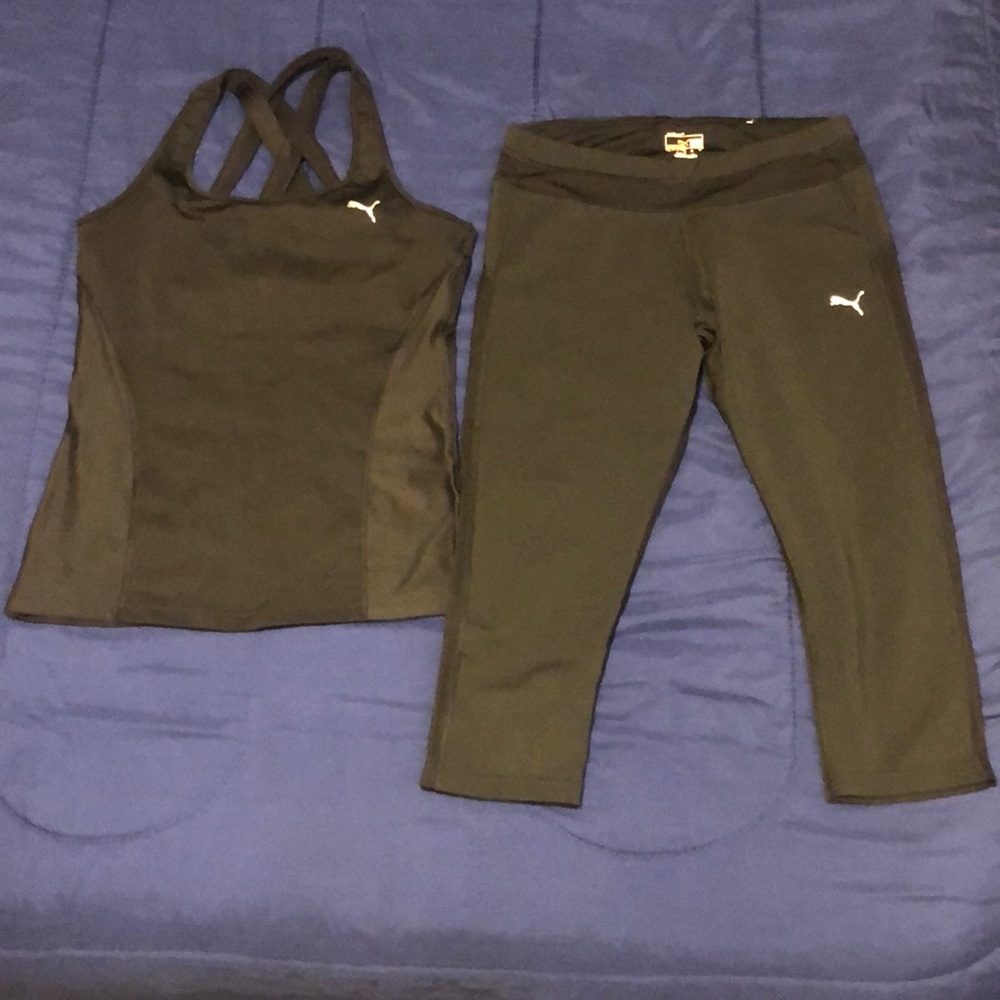 Puma work out outfit Capri pants